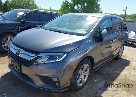 2018 Honda Odyssey Ex-L из США, поврежденный, VIN 5FNRL6H75JB042816